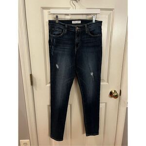 Flying Monkey Mid Rise Lightly Distressed Slim Taper Leg Jeans sz 30 EUC